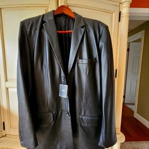 Men's Alfani leather blazer